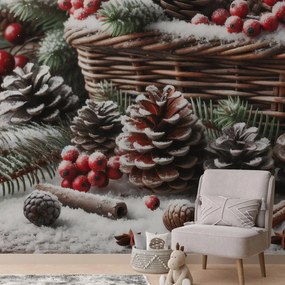 Fototapet - Coș de iarnă (147x102 cm)