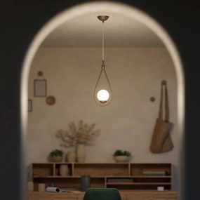 Pendul din alama in forma de lacrima Iside