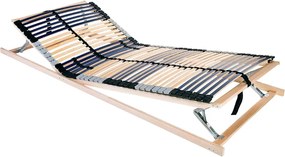 vidaXL Bază cu lamele Maro 90 x 190 cm Lemn de fag masiv