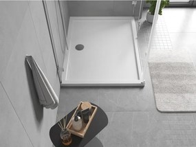 Mexen Flow cadă de duș dreptunghiulară slim 95 x 90 cm, alb lucios - 46R109095