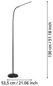 Lampadar negru LED (înălțime 130 cm) LAROA – EGLO