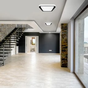 Plafonier LED dimabil QUADRO 38W 230V 3000-6000K alb/negru + DO