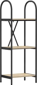 vidaXL Raft pentru cărți Stejar Sonoma 40 x 30 x 109 cm Lemn compozit