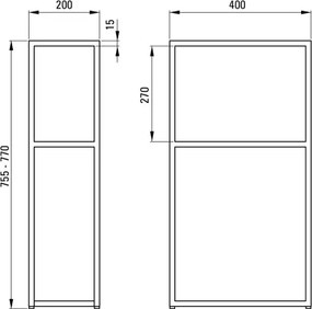 Correo Coloană de baie - sistem modular CKC_N20A