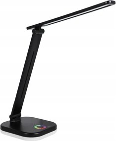 Lampă de birou LED RGBW dimabilă, cu încărcare wireless, 7W, 5V USB, negru