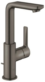 Baterie lavoar antracit mat Grohe Lineare, cu ventil pop-up, marime L