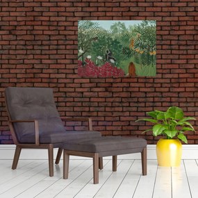 Tablou - Henri Rousseau, Tropical Forest with Monkeys, reproducere (70x50 cm)