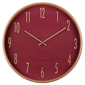 Karlsson 5996RD ceas de perete design roșu,diametru 40 cm