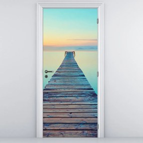 Fototapet pentru ușă - Ponton la infinit (95x205cm)