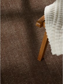 Covor maro țesut manual rotund din lână ø 160 cm Greenwich – Ted Baker