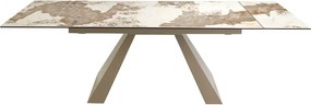Masa extensibila deosebita design LUX Porcelain Marble 180-260x90cm