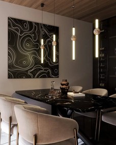 Pendul LED modern, Travertin, Verdes