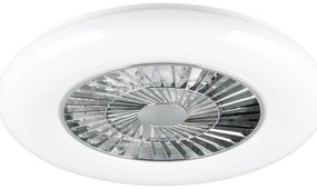 Plafonieră albă-argintie LED Visby – Trio