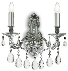 Aplica cristal Venezian argintiu GIOCONDA AP2 ARGENTO 044910