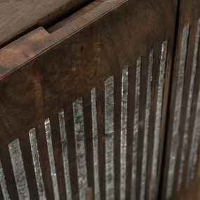 Comoda extravaganta Ongx 177cm, lemn mango/ piatra agat