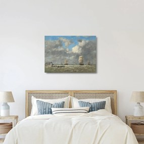 Tablou pe sticlă - Eugène Boudin, Le Havre, reproducere (70x50 cm)
