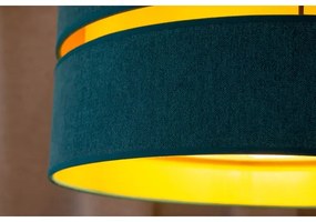 Lustră pe cablu Duolla DUO 1xE27/15W/230V d. 40 cm turcoaz/auriu