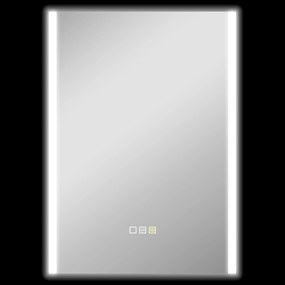 HOMCOM Oglindă LED 50x70 Antiaburire Touch IP44 | Aosom Romania