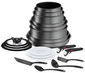 Set de vase pentru gătit 20 buc. din aluminiu Ingenio Daily Chef On – Tefal