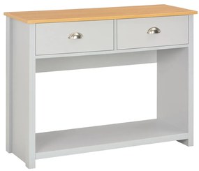 vidaXL Masă consolă, gri, 97 x 35 x 76 cm