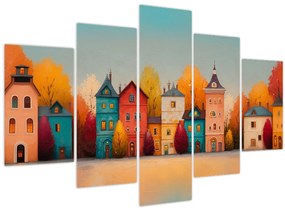 Tablou - Sat de toamnă (150x105 cm)