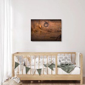 Tablou pe sticlă textura lemnului (70x50 cm)