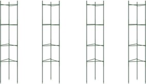 vidaXL Suport pentru roșii, 4 buc., 154 cm, oțel și PP