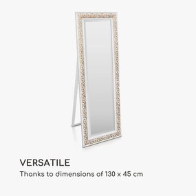 Greenford Zrkadlo s dreveným rámom obdĺžnikové 130 x 45 cm Vintage