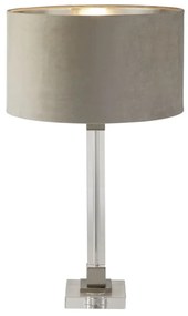 Veioza/Lampa de masa design modern Scarborough, nickel, taupe