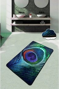 Covoras baie PEACOCK, 80x100 cm, forma dreptunghiulara, poliester, mul