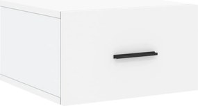 vidaXL Noptieră de perete, alb, 35x35x20 cm