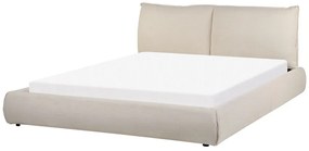 Pat matrimonial 160 cm Vetiver (maro deschis) (cu somieră). 1076465