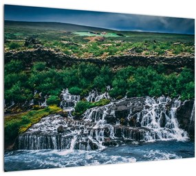 Tablou cu cascade în natură (70x50 cm)