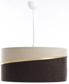 Lustră pe cablu SWING 1xE27/60W/230V maro/bej/auriu