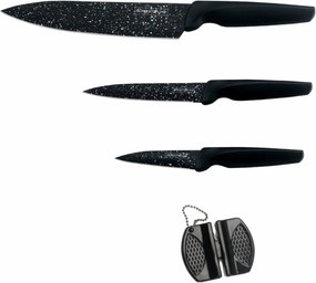 Set de 3 bucăți de cuțite acoperite cu mable cu ascuțitor de cuțite Royalty Line RL-MB3B