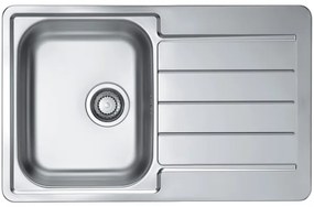 ALVEUS SET0026 - Chiuvetă de bucătărie LINE + Baterie pentru chiuvetă TONIA, 29,5 cm, satinat/crom