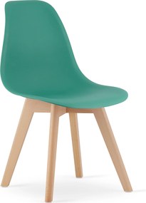 OFERTA Scaun verde KITO cu picioare din fag II. calitate