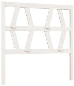 Tablie de pat, alb, 81x4x100 cm, lemn masiv de pin 1, Alb, 81 x 4 x 100 cm