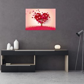 Tablou pe sticlă - Copacul (70x50 cm)