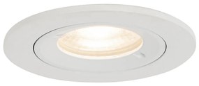 Set de 12 spoturi incastrate rotunde albe GU10 50mm IP44 - Xena