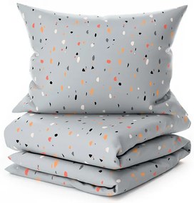 Lenjerie de pat din crepon pentru patut Renforce PINTURA gri Dimensiune lenjerie de pat: 45 x 65 cm | 90 x 140 cm