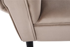 Bancă, catifea Velvet, grej/negru, BURDA