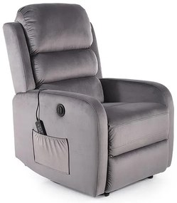 Scaun de masaj Mauri Velvet II, gri