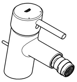 GROHE 32208001 - Baterie pentru bideu CONCETTO DN 15, crom lucios