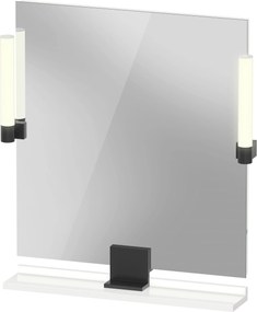 Duravit Sivida oglindă 65x65 cm pătrat cu iluminare negru-alb SV74210BD220000