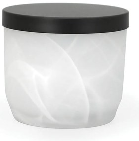 Organizator de baie alb pentru dischete demachiante, din sticlă Madison – Spirella