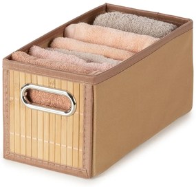 Cutie de depozitare în culoare naturală din bambus 15x31x15 cm – Compactor