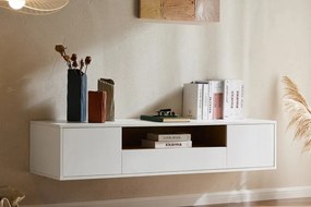 Comoda TV suspendata LOFT 150cm natur/ alb