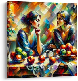 Tablou reflexie în oglindă cu fructe