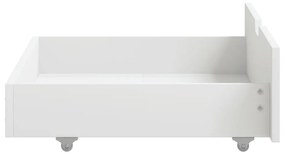 Cadru de pat cu 4 sertare, alb, 180x200 cm, lemn masiv pin Alb, 180 x 200 cm, 4 Sertare